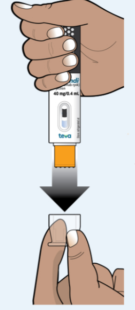 SIMLANDI Autoinjector Instructions for Use Step 1